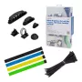 LogiLink Set organizador de cables 128 piezas