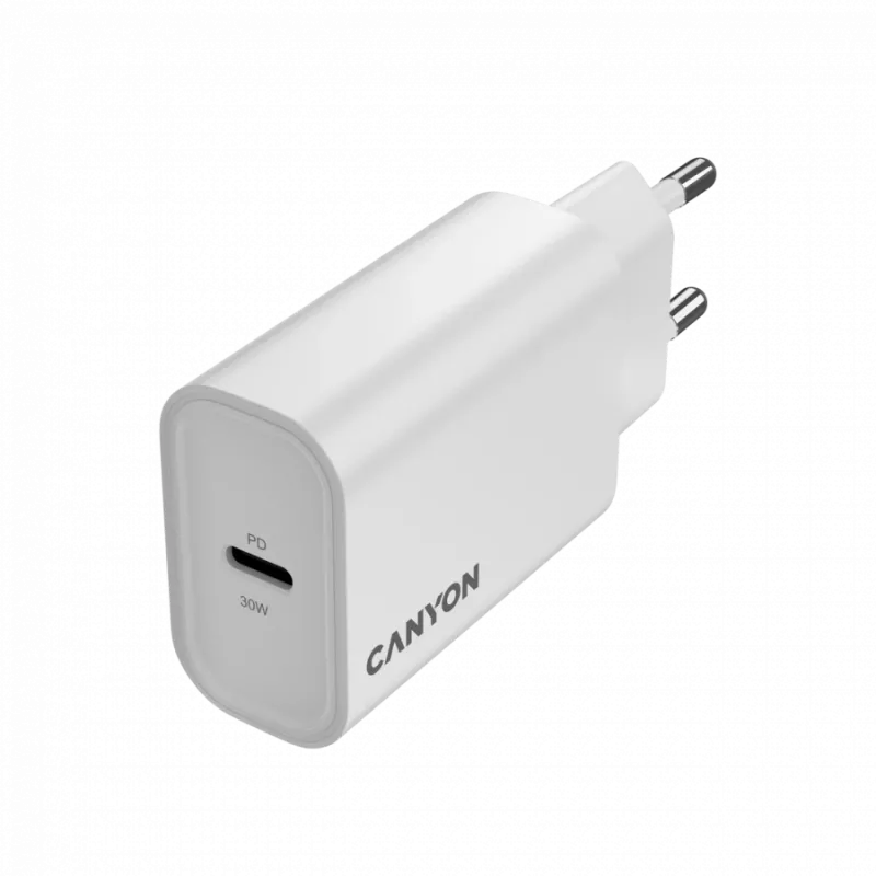 CANYON Cargador OnCharge 30CL Max Power 30W 1xPD EU Blanco