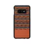 Funda para smartphone Man and Wood para Galaxy S10e — cuadros marrones con borde negro
