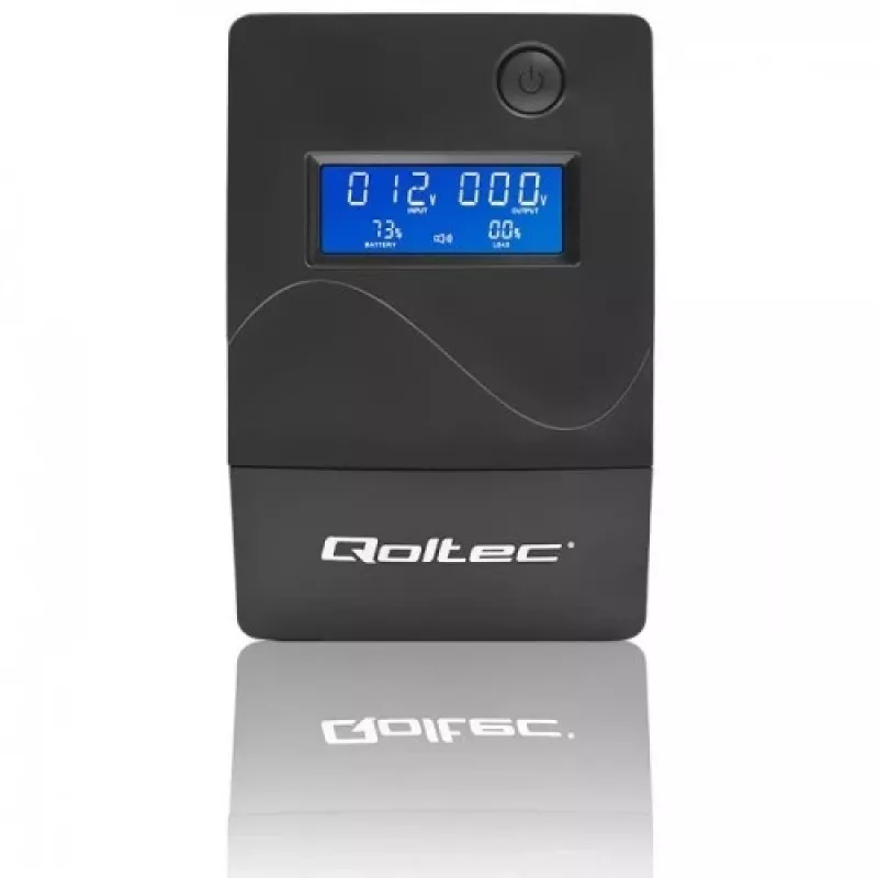 SAI Qoltec Monolith (sistema de alimentación ininterrumpida) doble conversión (online) 1 kVA 600 W 2 tomas Schuko
