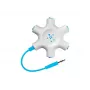 Belkin F8Z274BT - verde - blanco - 1x 3,5 mm - 5x 3,5 mm - macho - hembra