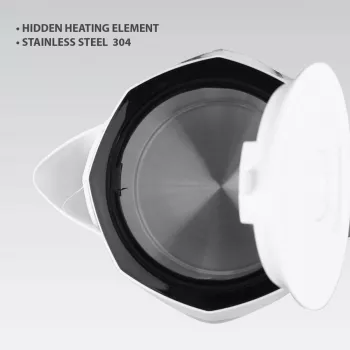 Hervidor de agua eléctrico Maestro MR-058-WHITE 1,8 L, 2000 W, inalámbrico, filtro extraíble