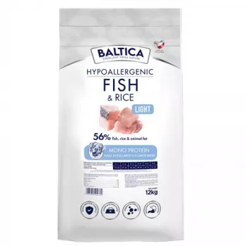 BALTICA Nutraceutic Hypoallergenic Light L/XL pescado con arroz - pienso seco para perros - 12 kg
