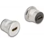 DeLOCK 88191 Toma 2 x HDMI negro plateado