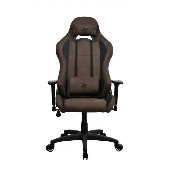 Silla gaming Arozzi Torretta SuperSoft – ergonómica marrón, diseño de soporte