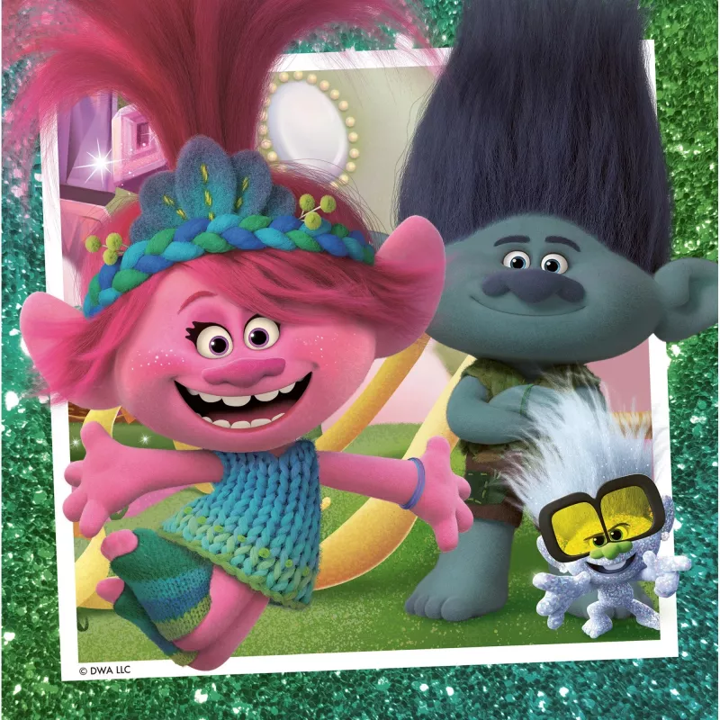 Puzzle infantil Trolls 3 (3x 49 piezas)