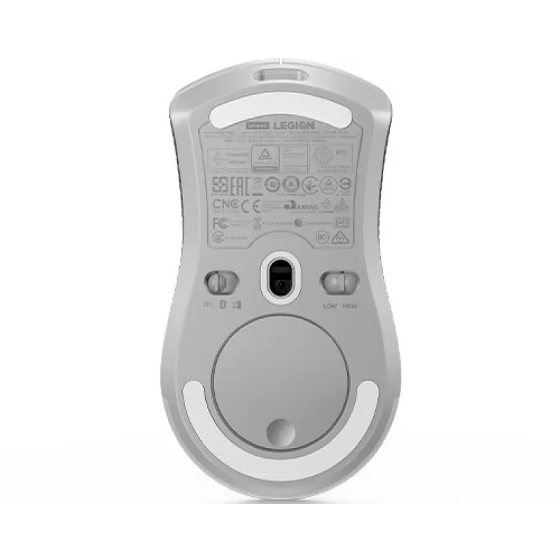 Ratón gaming Lenovo Legion M600 RF inalámbrico + Bluetooth + USB Type-A, ambidiestro, 16000 DPI, 9 botones, recargable