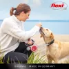 Flexi New COMFORT 8 m negra, correa retráctil gris para perro