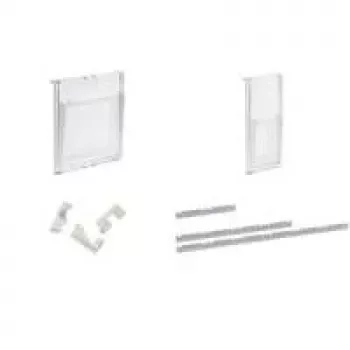 Conector helit para sistema de presentación PLACATIV, transparente para filas horizontales (H6810602)