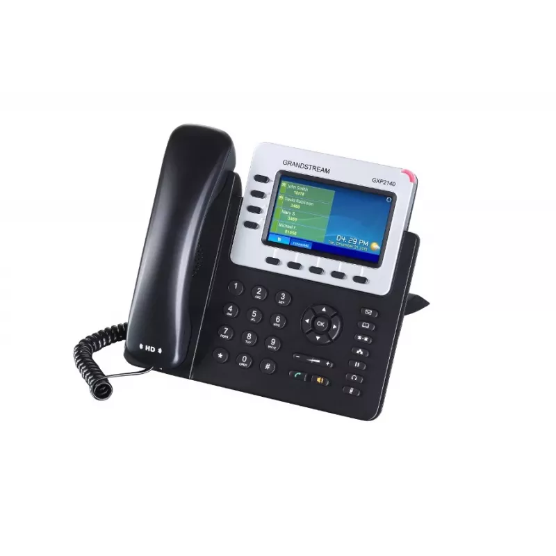 Teléfono IP Grandstream Networks GXP-2140 negro 4 líneas TFT