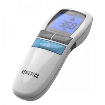 Termómetro infrarrojo sin contacto HoMedics TE-200-EEU — medición rápida y sin contacto para adultos y niños