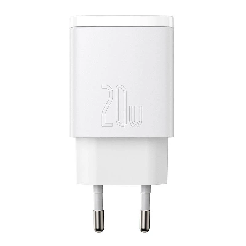 Cargador de pared Baseus Compact 1x USB-A + 1x USB-C 3A, adaptador de viaje compacto