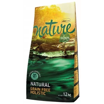 Pienso seco para perros Nature Grain Free Holistic Salmon — receta de salmón, sin cereales, 12 kg