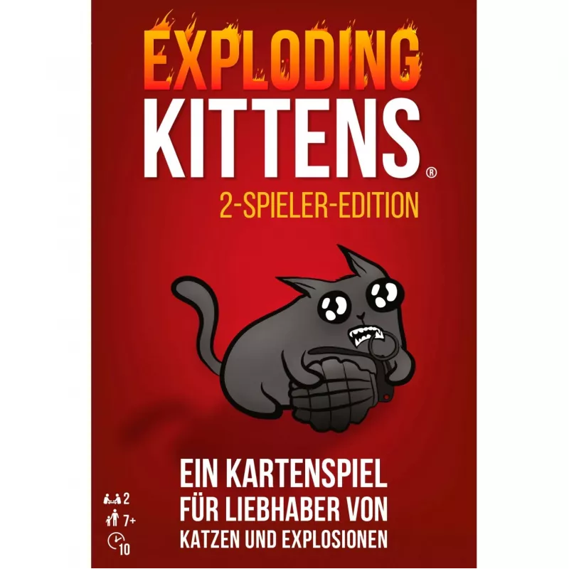 Exploding Kittens - edición para 2 jugadores, juego de cartas