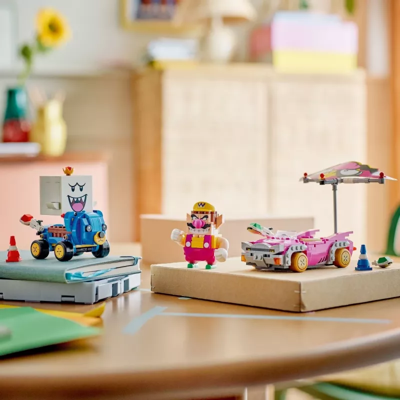 Set de juguete de construcción LEGO 72038 Super Mario Mario Kart Wario King Buu Huu – figuras de personajes y elementos de circuito