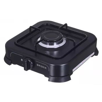 Cocina de gas BROCK GS 2001 BK, un fuego, control manual