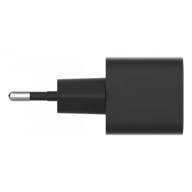 Cargador de interior AC Belkin BoostCharge 25 W USB-C PD/PPS, cable de 1 m, negro — para consolas, smartphones, tablets