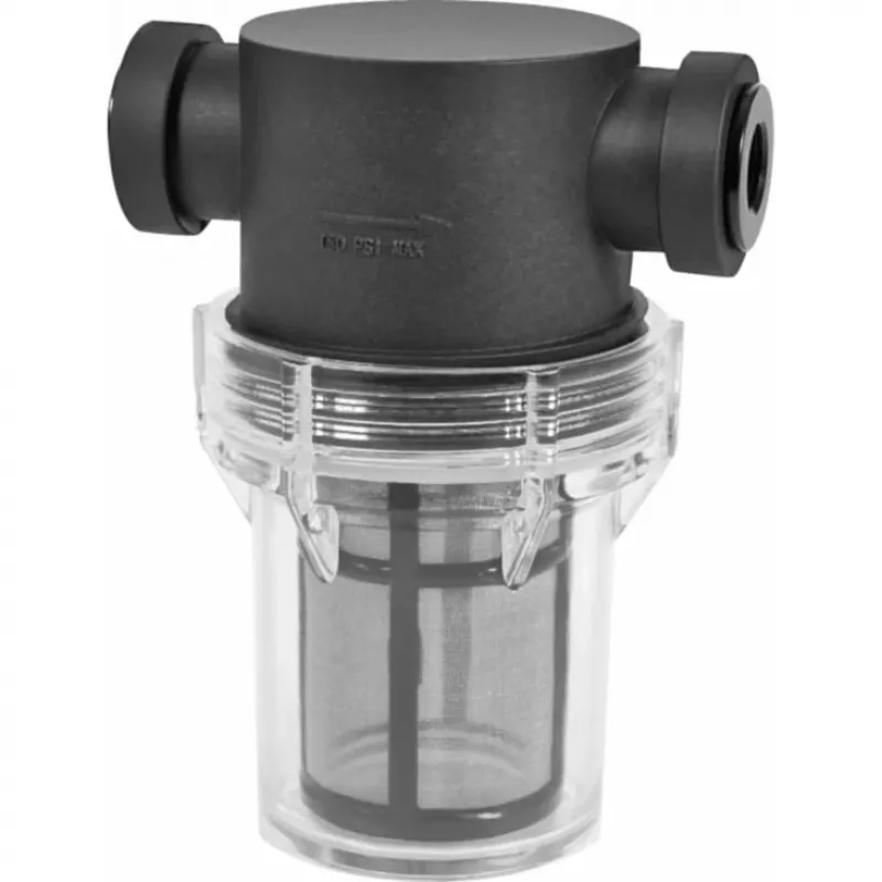 Alphacool ES Big Inline filtro de partículas 2x G1/4 IG, negro/transparente (29145)
