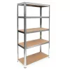 Top e shop SHELF G9040 estantería para herramientas de jardín, independiente, acero galvanizado, MDF