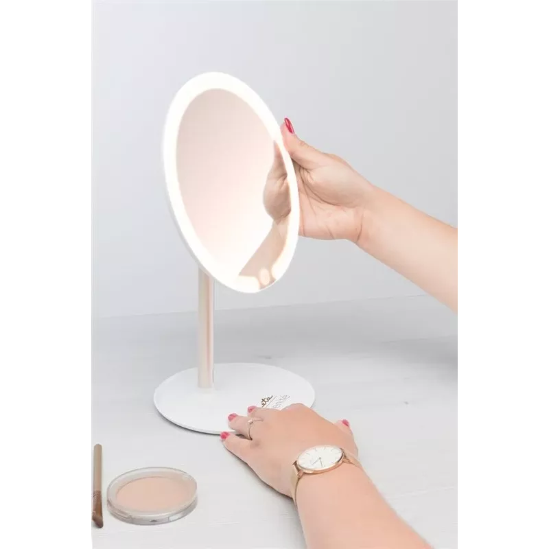 Espejo de maquillaje de mesa ETA ETA135390000 con cristal de 17,8 cm — espejo de maquillaje compacto