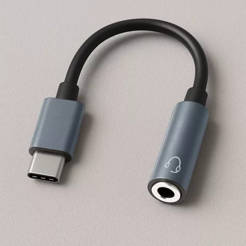 Adaptador USB-C a jack de 3,5mm 10cm