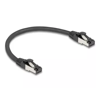 Cable de red DeLOCK 80566 RJ-45 Cat8.1 0,25 m negro