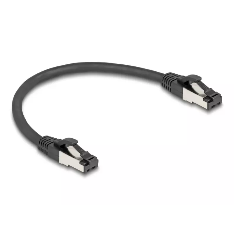 Cable de red DeLOCK 80566 RJ-45 Cat8.1 0,25 m negro