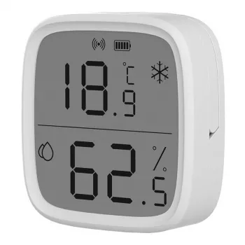 Sensor de temperatura y humedad interior Sonoff ZigBee SNZB-02D inalámbrico pila CR2450