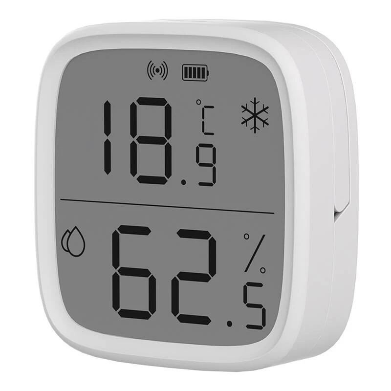Sensor de temperatura y humedad interior Sonoff ZigBee SNZB-02D inalámbrico pila CR2450