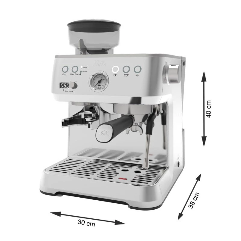 Cafetera espresso semiautomática Solis Grind & Infuse Perfetta 2,6 L