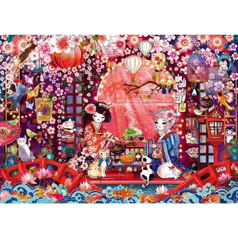 Ceremonia del té japonesa, puzle 500 piezas