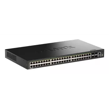 D-Link Switch Gigabit apilable PoE+ Smart Managed de 52 puertos con 4 puertos 10G SFP+