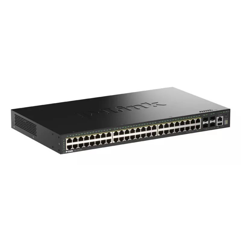 D-Link Switch Gigabit apilable PoE+ Smart Managed de 52 puertos con 4 puertos 10G SFP+