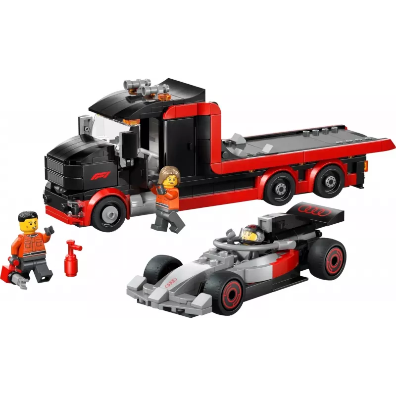 LEGO CITY 60493 Camión del espectáculo F1 con coche de carreras Audi F1
