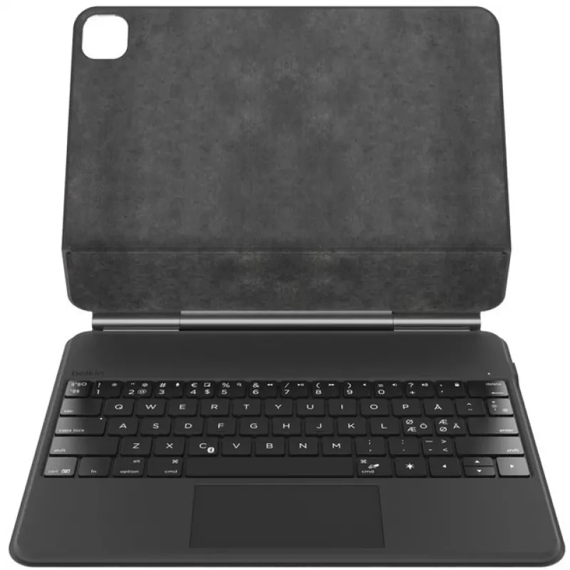 Belkin Connect Pro - Teclado y funda folio (funda protectora) - con soporte magnético - con touchpad - retroiluminado - inalámbrico - Bluetooth - QWERTZ