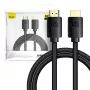 Cable HDMI 2.1 Baseus High Definition Series, 8K 60Hz, 3D, HDR, 48Gbps, 2 m (negro)
