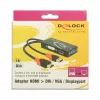 Adaptador de cable de vídeo DeLOCK 62959 HDMI USB DVI-I VGA 0,135 m