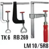 Bessey LM10/5R8 - acero - madera - zinc
