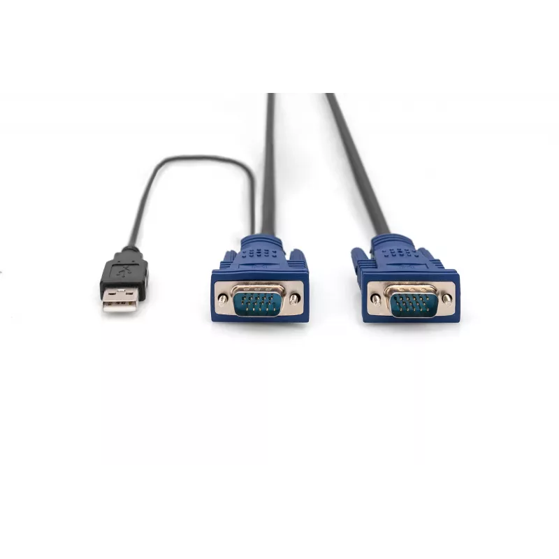 Cable KVM USB Digitus DS-19232 3m PS/2