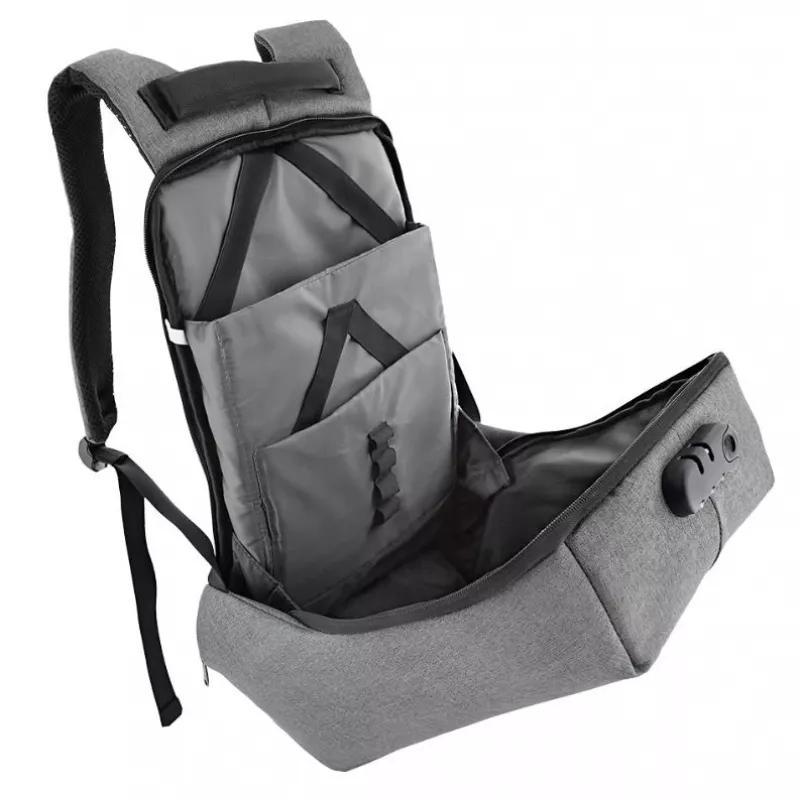 Mochila para portátil Tellur 15.6 Antitheft V2 con puerto USB, gris