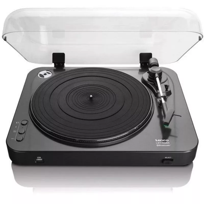 Tocadiscos con transmisión por correa Lenco LBT-120BK Negro Semiautomático