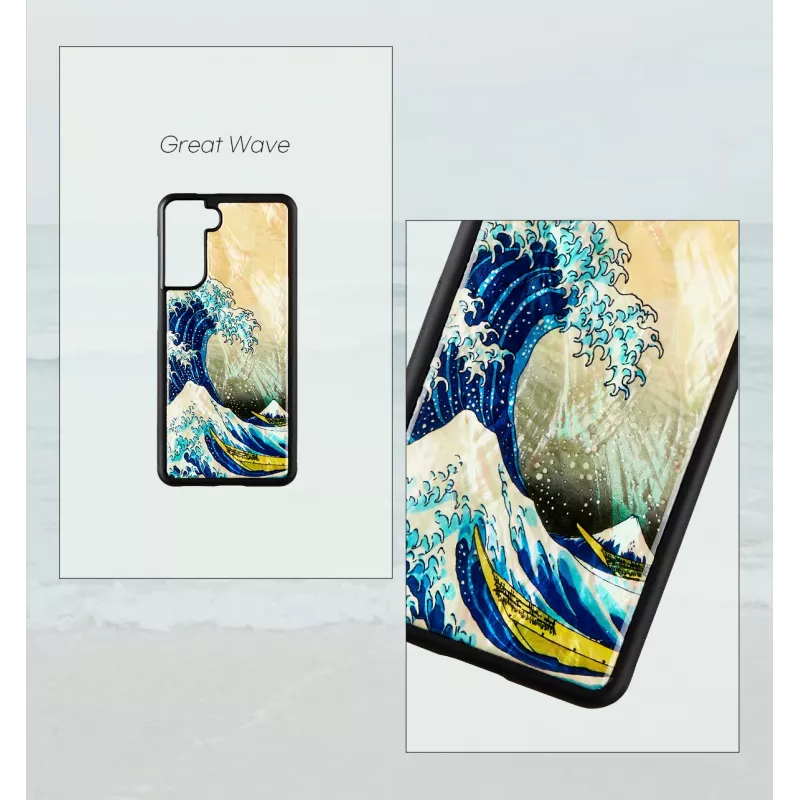 Funda iKins para Samsung Galaxy S21 Great Wave off