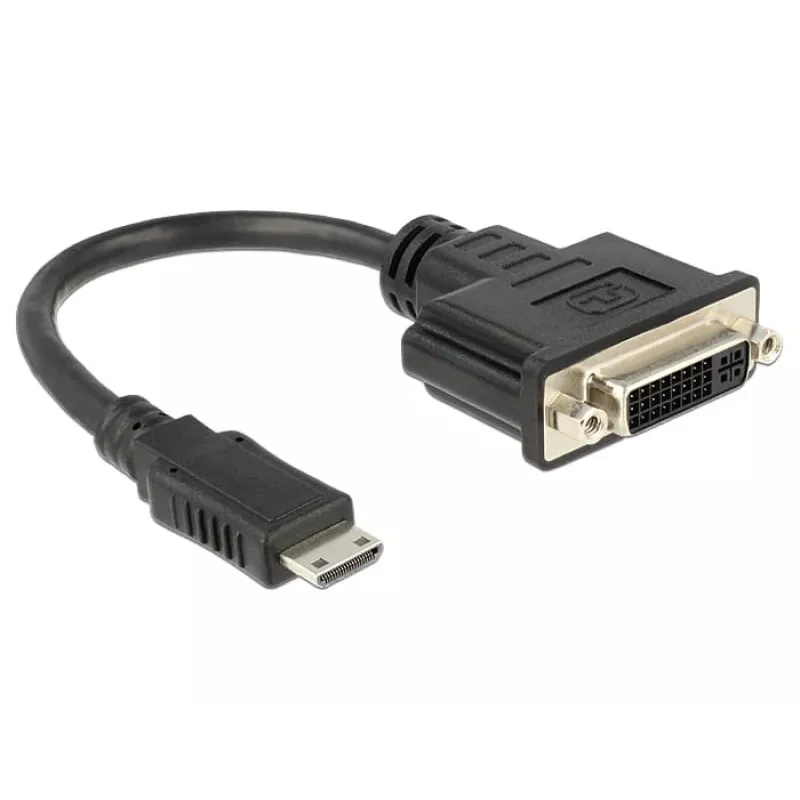 Adaptador de cable de vídeo DeLOCK 65564 0,2 m HDMI tipo C a DVI‑D negro