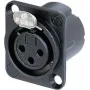 Accesorio de conectividad Neutrik NC3FD-LX-B negro