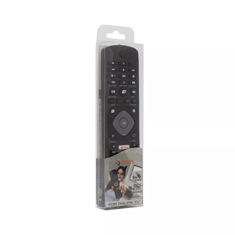 Mando a distancia universal SBOX RC-01404 para televisores Philips — mando de sustitución compatible