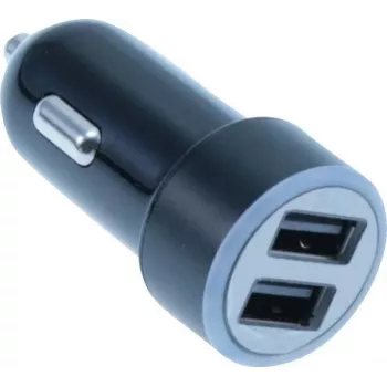 Cargador de móvil MediaRange MRMA103-02 coche mechero 12/24V 2 puertos USB