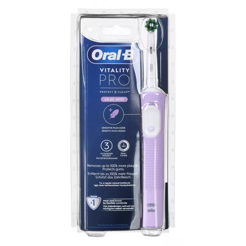 Oral-B Vitality Pro D103 Lila cepillo de dientes eléctrico 3 modos temporizador Lila