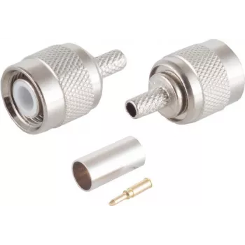 Conector de vídeo TNC ShiverPeaks 98885 para cable RG58/U, terminación por crimpado