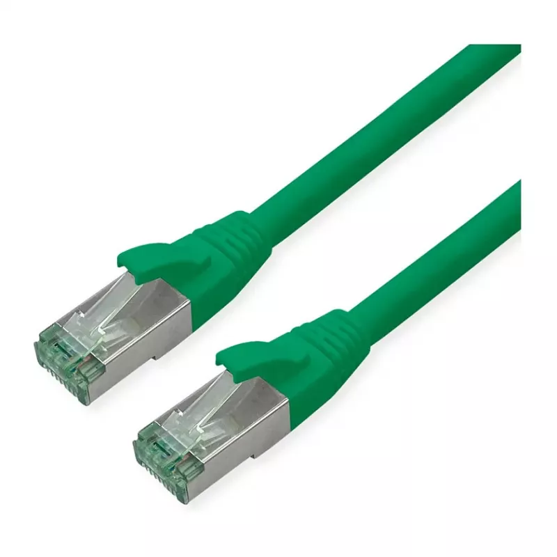 ROLINE RM Cable de parcheo Cat.6A S/FTP (PiMF), verde, 0,3 m