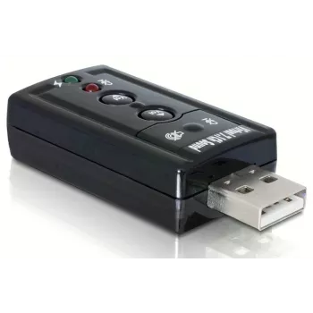 DeLOCK Adaptador de sonido USB 7.1 - Tarjeta de sonido - Estéreo - USB (61645)